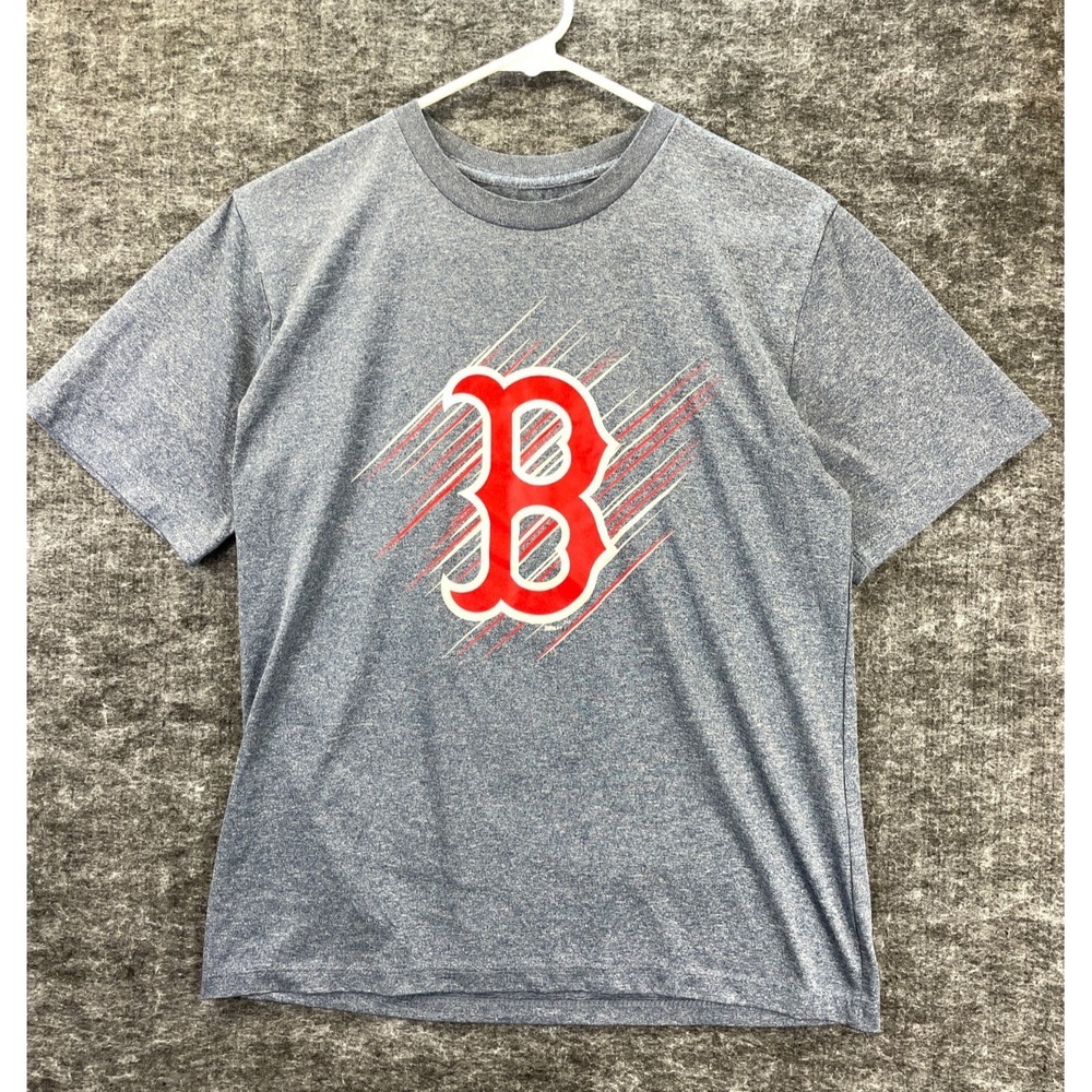 Stitches MLB Boston Red Sox T-Shirt Boys XL Blue Heather Graphic Baseball Fan